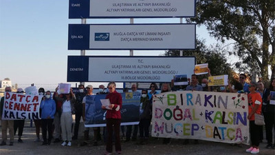 MUÇEP tarafından 'kaçak yat limanı' protesto edildi