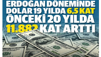 Bu da yandaş Yenişafak'ın dolardaki artış hesabı