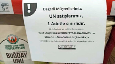 Yağ ve şekerden sonra un satışına da kota