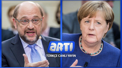 Merkel ve Schulz 'Artı TV'de