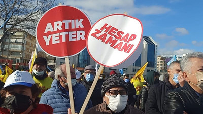 KESK'ten 'Geçinemiyoruz' mitingi: Bizler yoksullaştıkça kendileri sırça köşklerde oturuyor