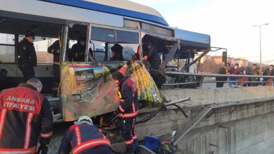 Ankara'da otobüs kazası: 20 yaralı