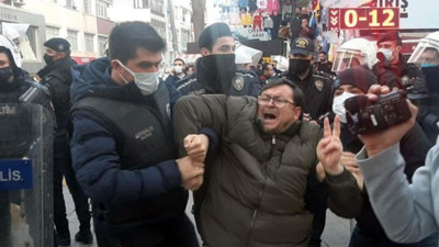 Şirinevler'de HDP'ye saldırıyı protesto edenler gözaltına alındı