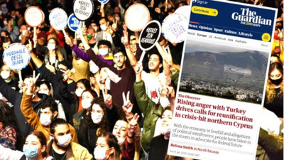 The Guardian'ın Kıbrıs analizi: Türkiye'ye öfke ve kriz kuzeyde birleşme çağrılarına yol açtı