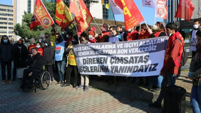 İstanbul’da Çimsataş işçilerine destek çağrısı yapıldı