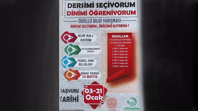 MEB'den seçmeli din dersi için ödüllü yarışma: 'Rüşvet veriliyor'