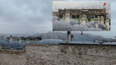 İBB, Süleymaniye Camii'nin silüetini bozan inşaatı mühürledi