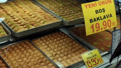 Ekonomiyi anlatan 'yeni' ürün: İçi boş baklava