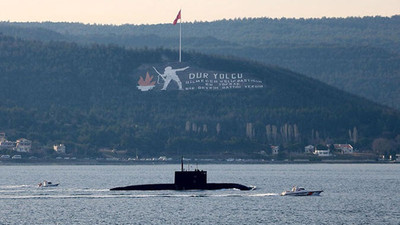 Çanakkale Boğazı'ndan geçen Rus denizaltısı, Marmara Denizi'ne doğru yol aldı