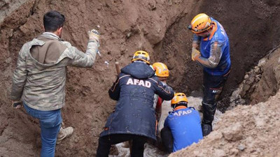 Kayseri'de göçük: Toprak altında kalan işçi kurtarıldı