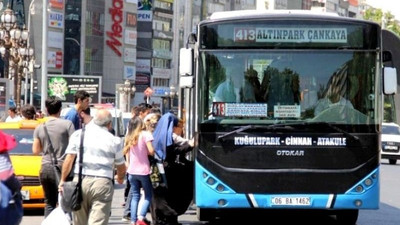 Ankara'da özel halk otobüsleri zamlara karşı kontak kapatıyor