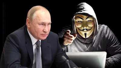 Anonymous'tan Putin'e tehdit: Sarayınızdayız, masanızdayız, uyuduğunuz odadayız