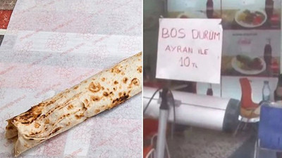 Boş baklava, boş tost, boş dürüme yurttaş isyan etti: İçimizi boşattılar