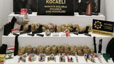 Kocaeli'de 10 kilo uyuşturucu ve uçaksavar mermisi ele geçirildi