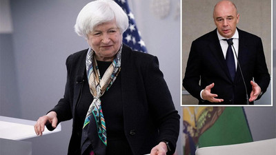 Rusya Maliye Bakanı konuşurken, ABD Hazine Bakanı Yellen toplantıyı terk etti