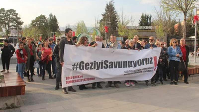 Bolu'daki Gezi Parkı davası eylemine saldırı girişimi