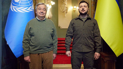 Ukrayna: Rusya Kiev'i BM Genel Sekreteri Guterres'in ziyareti sırasında vurdu