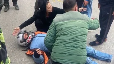 Yıldız Tilbe'nin çarpıştığı motosiklet sürücüsü yaralandı
