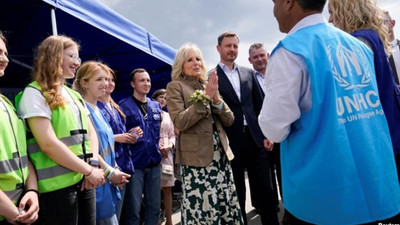 First lady Jill Biden, Ukrayna'yı ziyaret etti