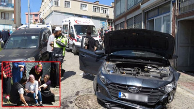 İstanbul'da bir otomobil kaldırımdaki işçileri ezdi: 1'i ağır 4 yaralı