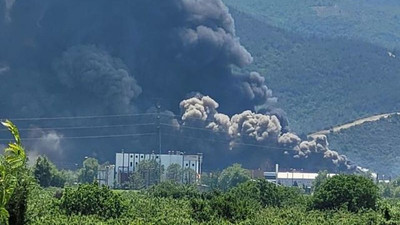 Bursa'da fabrika yangını