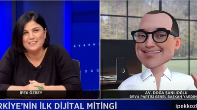 Metaverse'te miting hazırlığı: DEVA'lı Şanlıoğlu, Halk TV yayınına avatarıyla bağlandı