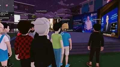 Babacan'dan bir ilk: Metaverse mitingi düzenledi