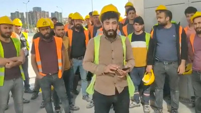 Ankara Etlik Şehir Hastanesi inşaatı işçileri ücretlerinin ödenmemesi üzerine iş bıraktı