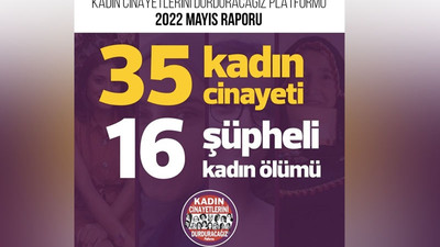 KCDP: Mayıs ayında 35 kadın öldürüldü, 16 kadın şüpheli şekilde hayatını kaybetti