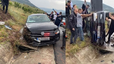 TBMM Başkanı Şentop'un koruma ekibi kaza yaptı, yaralılar var