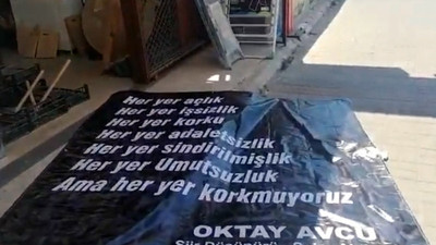 'Her yer açlık, her yer işsizlik' pankartına 'Cumhurbaşkanına hakaret' suçlaması