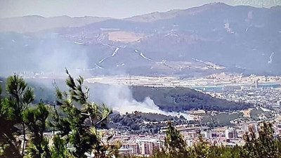 İzmir Buca'da makilik alanda yangın