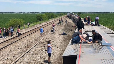 ABD'de tren kazası: İlk belirlemelere göre 3 ölü, 50 yaralı