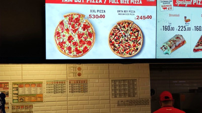 İstanbul Havalimanı'nda büyük boy pizza 530 TL