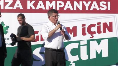 Gelecek Partisi 'Geçim İçin Seçim' kampanyası başlattı; ilk imza Davutoğlu'ndan geldi