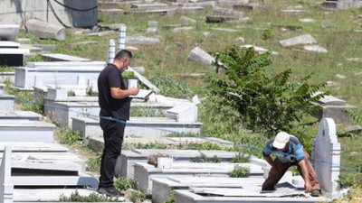 Hasköy Mezarlığı'nda tahrip edilen mezar taşları yeniden yaptırılıyor