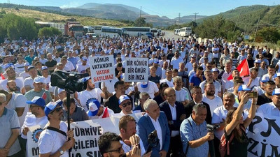 Soma'da işçiler özelleştirmeye karşı iş bıraktı: 'Ankara peşkeşe dur de'