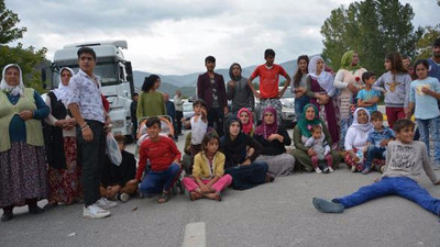 Köylülerden ‘kazalı yol’ protestosu