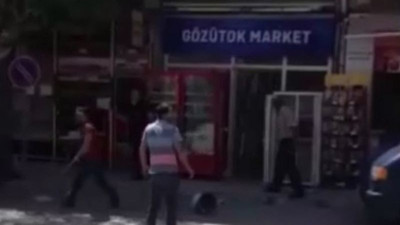 Ankara'da satırlı ve sopalı kişiler market bastı