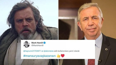 Mark Hamill'den 'Mansur Yavaş kazansın' paylaşımı