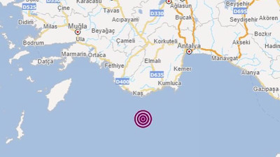 Antalya'da 4.4 büyüklüğünde deprem