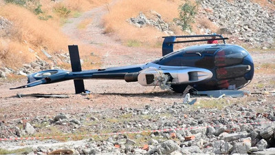 İzmir'de helikopter kazası: 2 yaralı