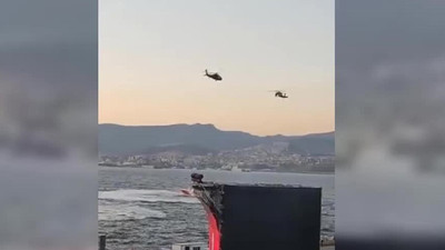 Zeybek müziği eşliğinde helikopterler gösterisi sosyal medyada gündem oldu