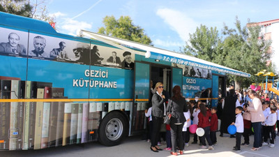 Edirne'nin köyleri gezici kütüphaneyle buluşuyor