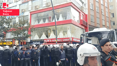 'Kimyasal silah suçtur' eylemine polis müdahalesi