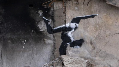 Gizemli sanatçı Banksy, Ukrayna'da