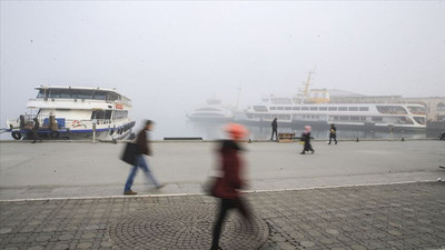 İstanbul’da olumsuz hava koşulları deniz ulaşımını aksattı