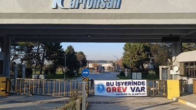 Kocaeli’de Kartonsan işçileri grevde