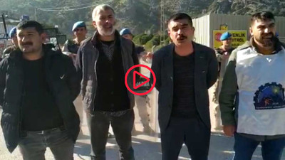 Maden işçisi Erdoğan Çapaklı gözaltına alınırken bayıldı