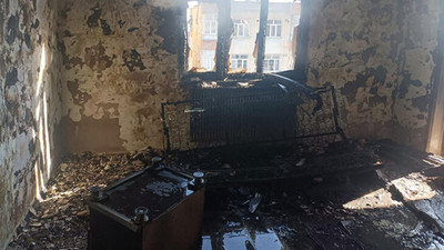 Diyarbakır'da yedi katlı apartmanda yangın